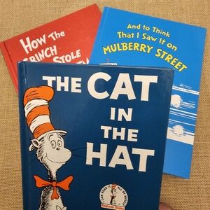 Hardcover Dr Seuss Books Cat In The Hat' Grinch, Mulberry Street